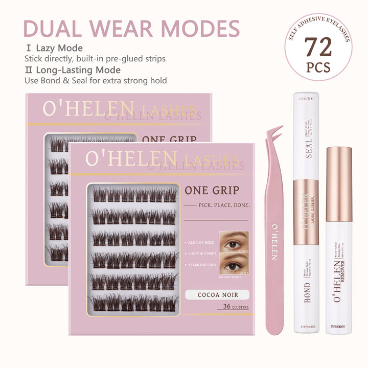 Cocoa Noir | 72  Individual Lashes