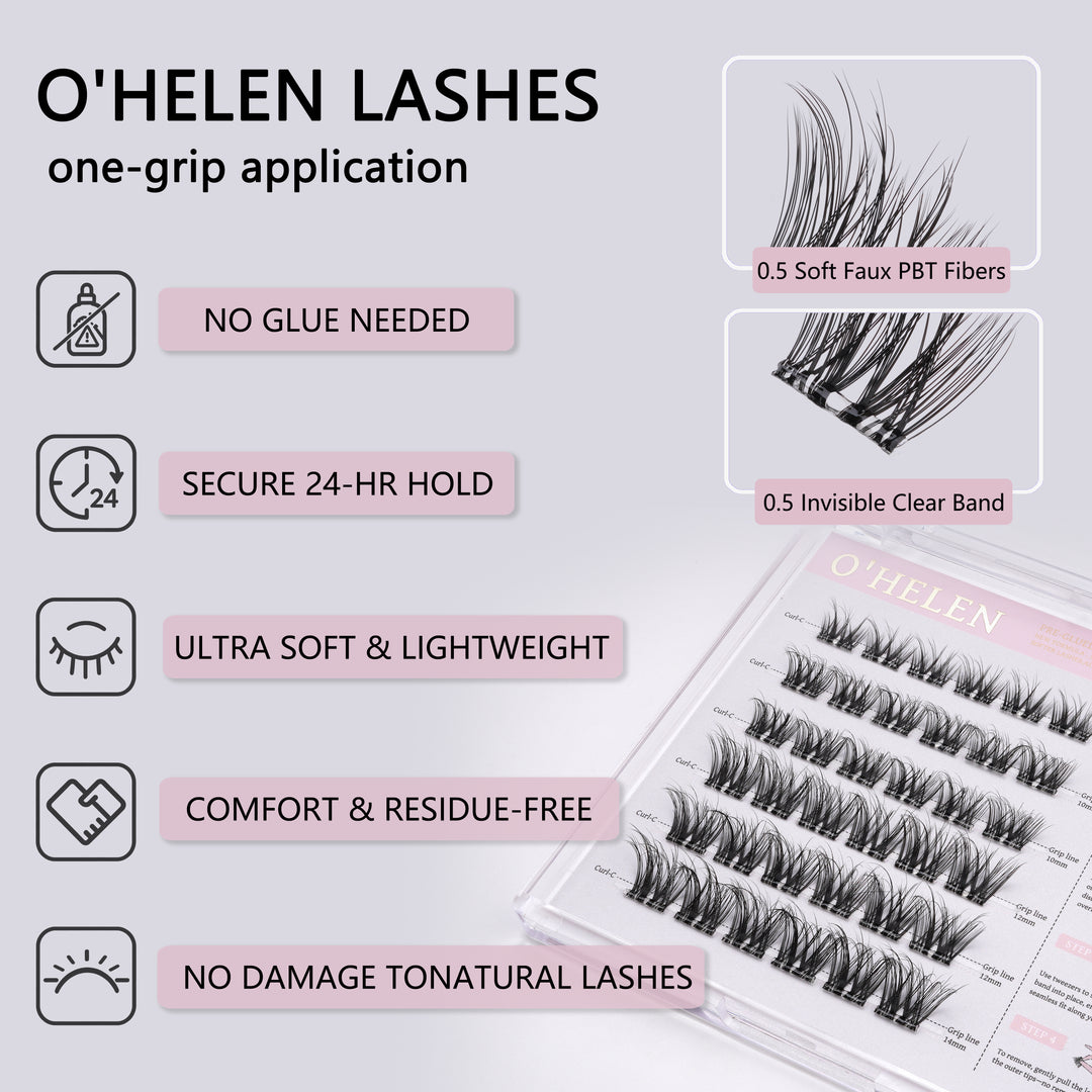 The Mayfair | 36 Individual  One-Grip Pre-Glued Lash
