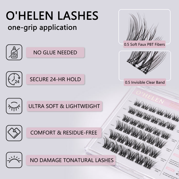 The Mayfair | 36 Individual  One-Grip Pre-Glued Lash